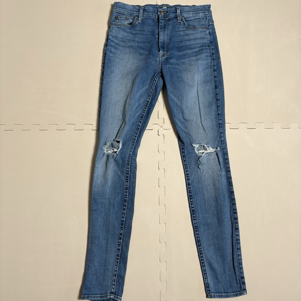 7 For All Mankind Women's Skinny Jeans Size 28 Distressed Medium Wash